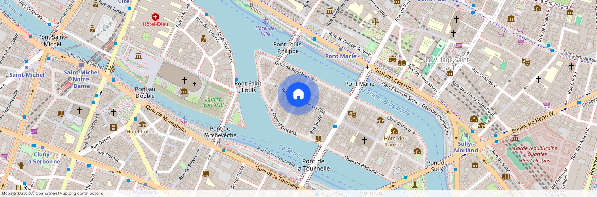 Rue Saint-Louis en L'Ile et Rue le Regrattier 75004 Paris (4e arrondissement)