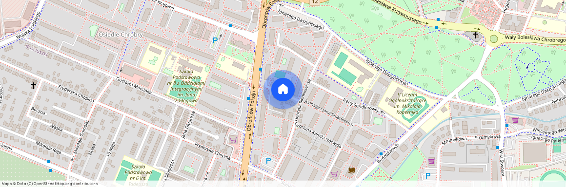 ul. Jędrzeja i Jana Śniadeckich, Głogów, głogowski, dolnośląskie