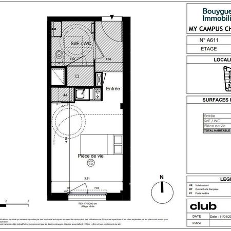 Location Appartement 1 pièce 23m² RENNES 35000 - Photo 3