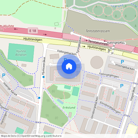 Föllingebacken, Spånga