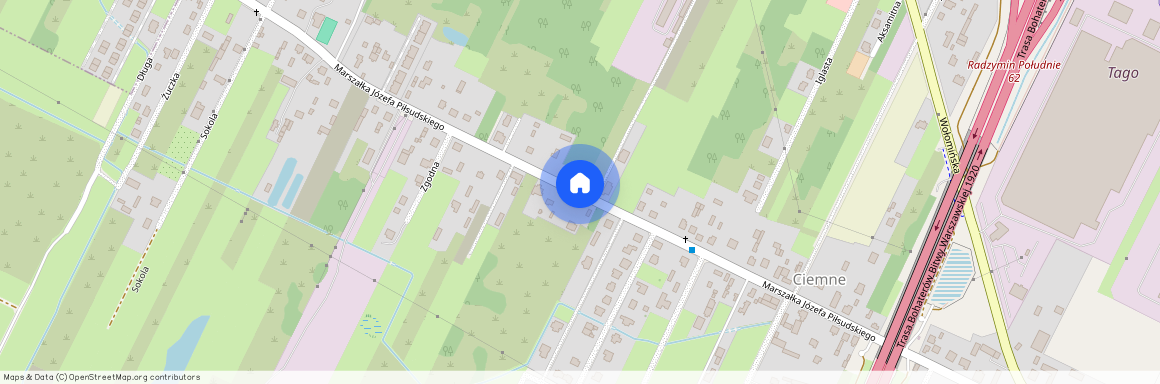 Marszałka Józefa Piłsudskiego, Ciemne, Radzymin, wołomiński, mazowieckie