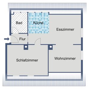 Perfekte erste 2-Zimmer-Wohnung im ruhigen Mehrfamilienhaus in Rüsselsheim-Böllensee - Photo 2