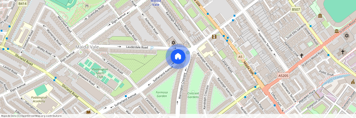 Sutherland Avenue, Little Venice, London, W9