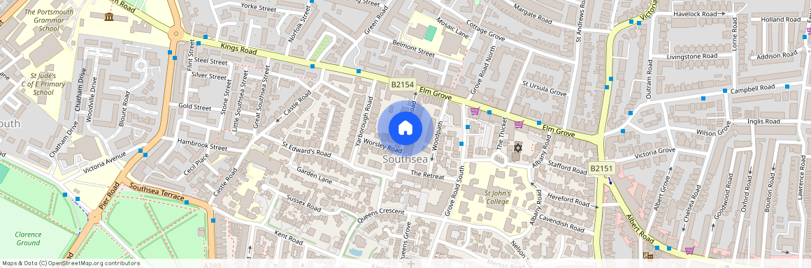 pelham road, southsea, Southsea Unfurnished