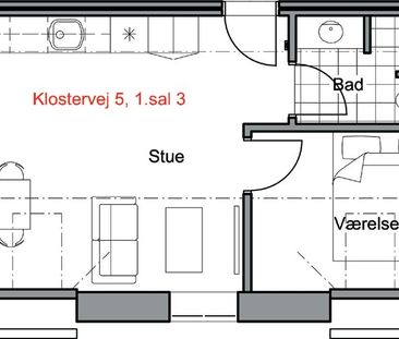 Skøn 2-værelses lejlighed i Odense C - Foto 2