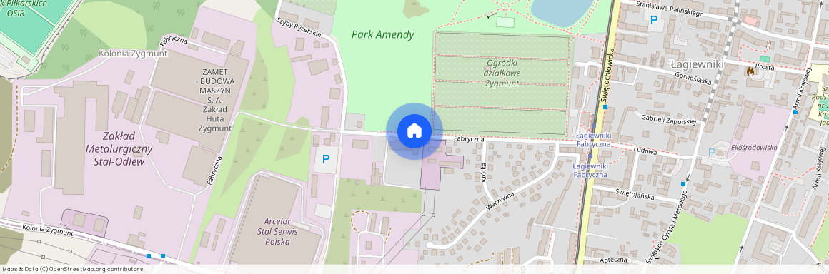 ul. Fabryczna, Łagiewniki, Bytom, śląskie