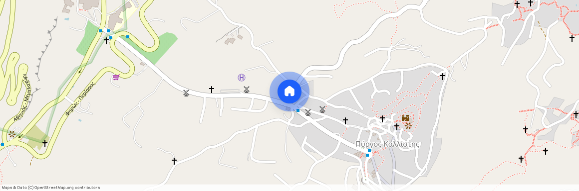 Πύργος 847 00 Θήρα, Πύργος Καλλίστης (Σαντορίνη)