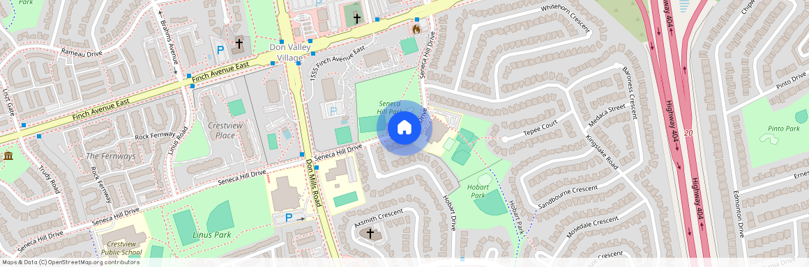 google map, Toronto, Toronto, Toronto, M2J 2W6