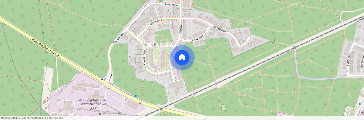 ul. Cisowa, Centrum, Zielona Góra, lubuskie