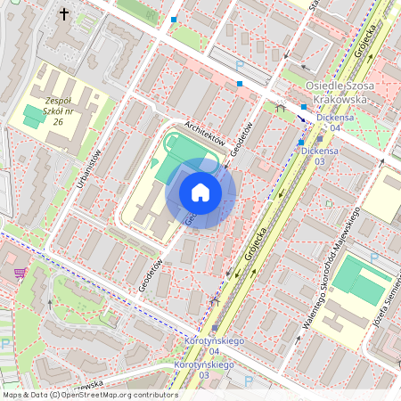 ul. Geodetów, Szczęśliwice, Ochota, Warszawa, mazowieckie