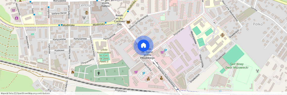 ul. Ignacego Paderewskiego, Nowy Dwór Mazowiecki, nowodworski, mazowieckie