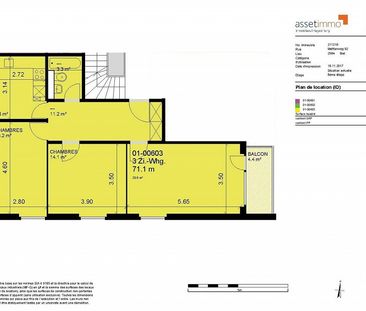 3 pièces de 73 m2 avec balcon - Foto 5