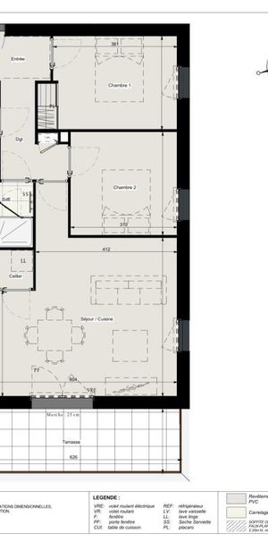 Location Appartement 3 pièces 59m² LA MONTAGNE 44620 - Photo 2