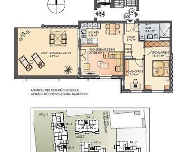 Große Dachterrasse mit Blick ins Grüne - Foto 4