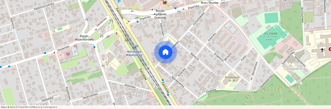 ul. Kożuchowska, Międzylesie, Wawer, Warszawa, mazowieckie
