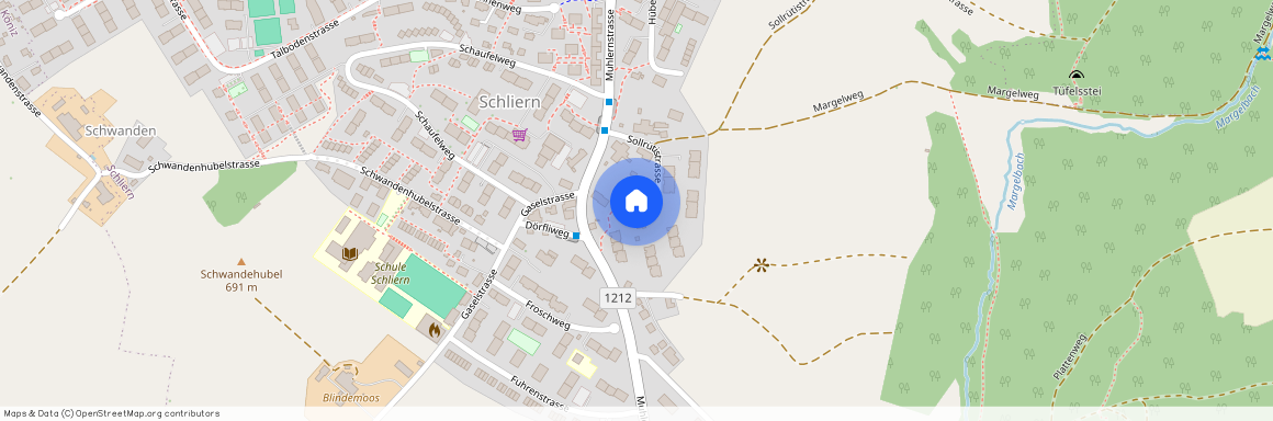 Sollrütistrasse 18, 3098 Schliern b. Köniz BE, Lageplan