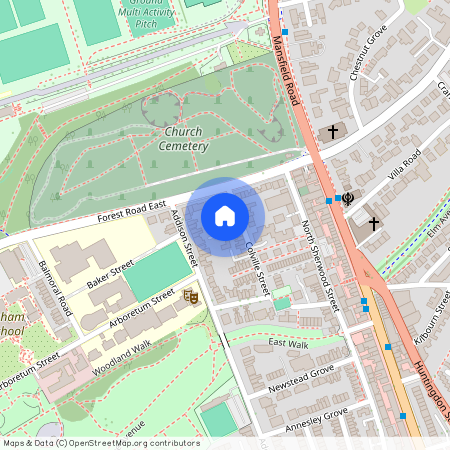 Nottingham, Forest Grove, NG1 4HS, Nottinghamshire