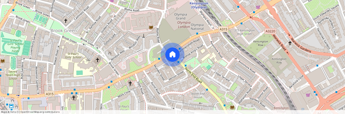 Flat B1 85 Hammersmith Road, London