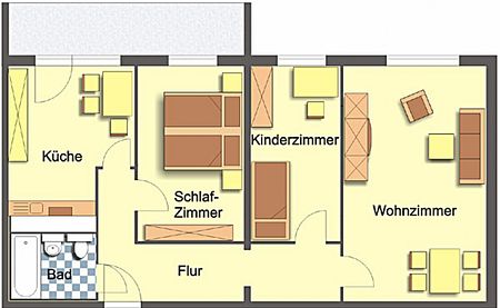 Wohnung, 3 Zimmer (69,84 m²) - Photo 5
