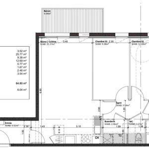 Location Appartement 3 pièces 64m² VALENCIENNES 59300 - Photo 3