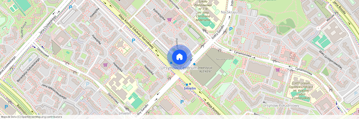 ul. Polinezyjska, Ursynów-Centrum, Ursynów, Warszawa, mazowieckie