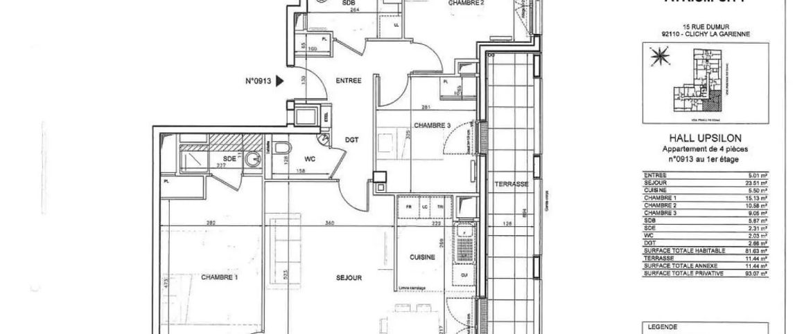 location Appartement T4 DE 81.98m² À CLICHY - Photo 1