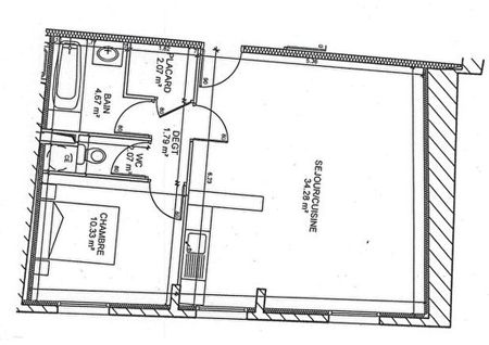 Location Appartement 2 pièces 55m² - Photo 4