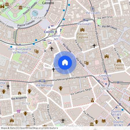 Via Manfredo Camperio, Milan, Lombardy 20122