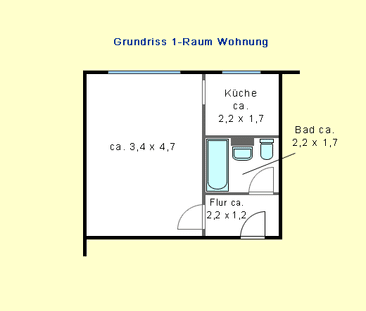 Einzug ab 01.07.2025 möglich. Singlewohnung in Mockau-Nord – Nähe B... - Photo 1