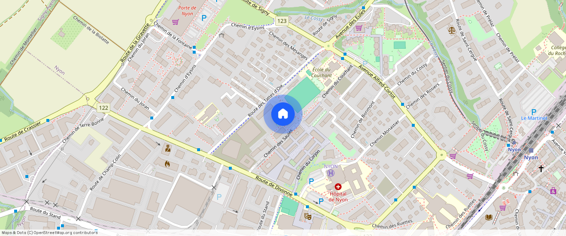 Route des Tattes d'Oie **, Nyon