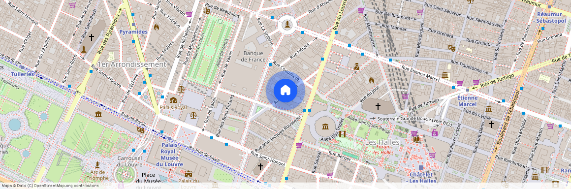 Appartement à louer rue du Bouloi, Paris 1er