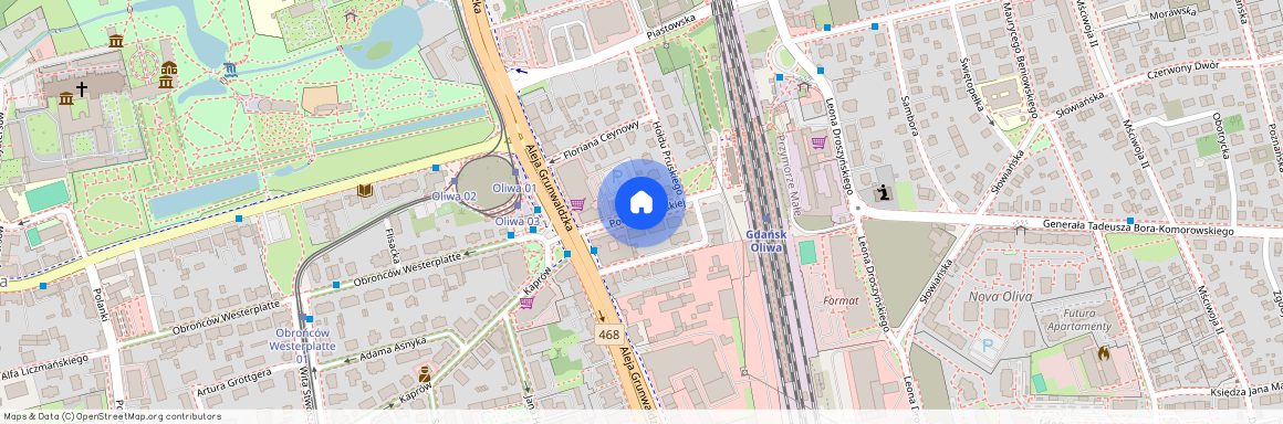 ul. Poczty Gdańskiej, Oliwa, Gdańsk, pomorskie