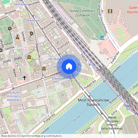 Kazimierz, Starowiślna, Stare Miasto, M., Kraków