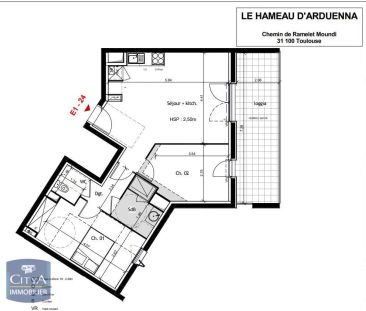 Appartement à louer 3 pièces 59.15m² - Photo 1