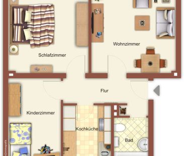 **Ihr neues Zuhause** gemütliche 3 Zimmer-Wohnung mit Wannenbad in ... - Photo 6