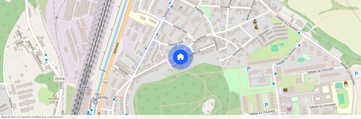 Studentská, Bílina - Teplické Předměstí, okres Teplice