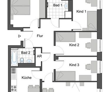 Neubauwohnung in Darmstadt-Ludwigshöh. Erstbezug! - Photo 6