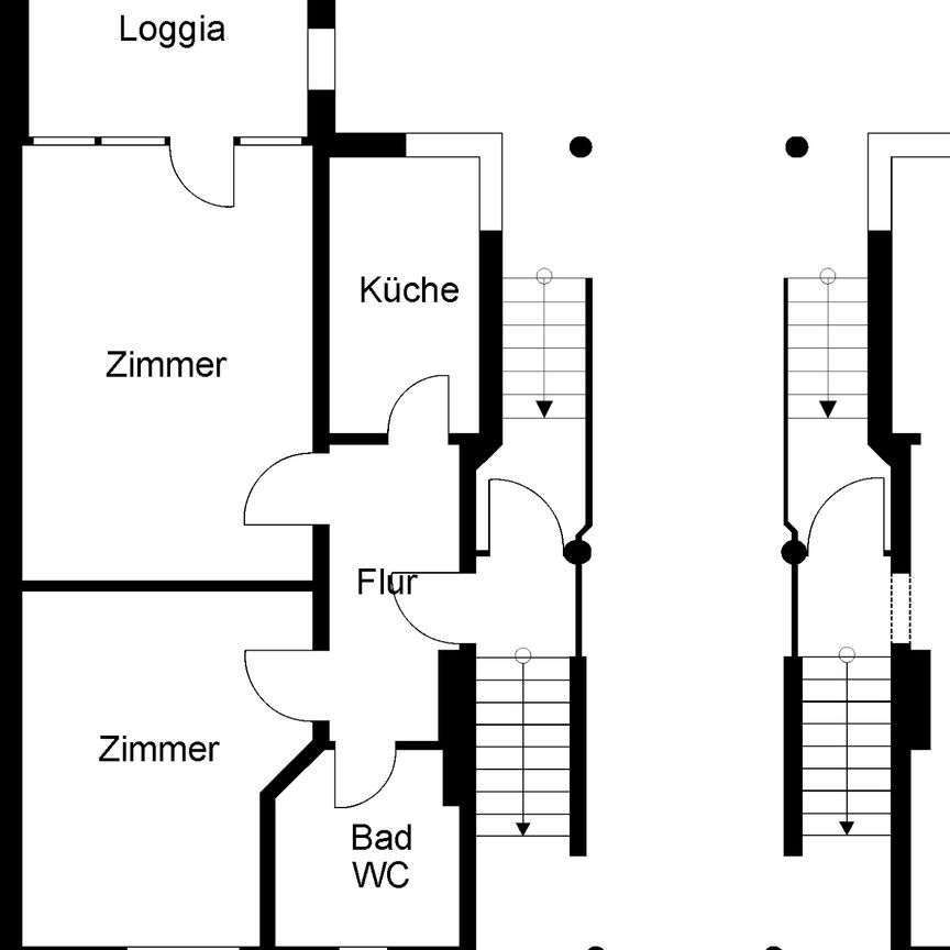 2-Zimmer-Wohnung in verkehrsberuhigtem Wohngebiet // EG Wohnung 1 - Foto 1