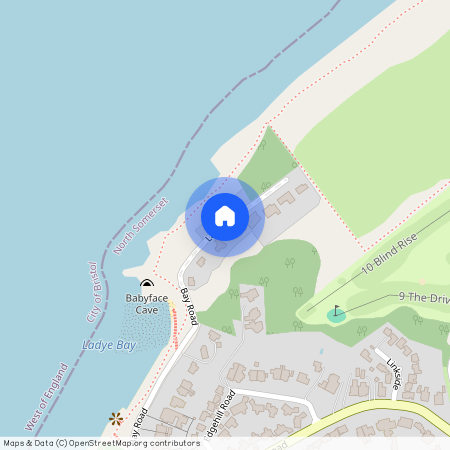 Ladye Bay, Clevedon, North Somerset, BS21