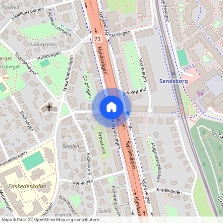 Stora Gungans Väg, Enskede