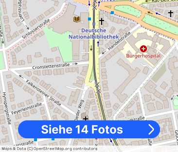 Schöne, geräumige zwei Zimmer Wohnung in Oederweg, Frankfurt am Mai... - Foto 1