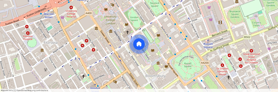 Torrington Square, Bloomsbury, WC1E