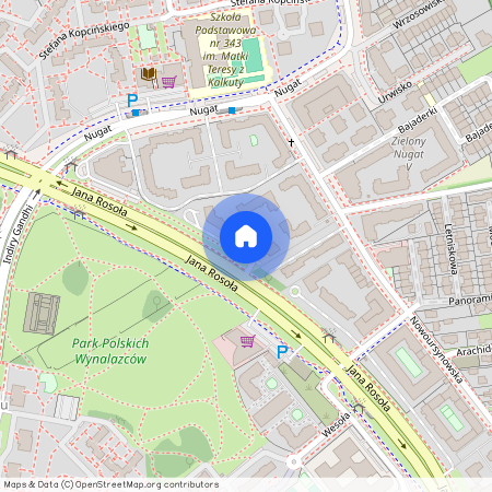 ul. Jana Rosoła, Ursynów-Centrum, Ursynów, Warszawa, mazowieckie