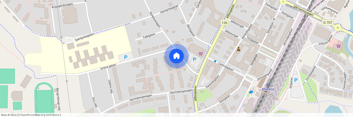 Alvesta Centrum, Kronoberg, Gröna Gatan 1 B