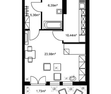 Tolle 1,5-Zimmer-Wohnung mit Gartenabteil - Photo 6