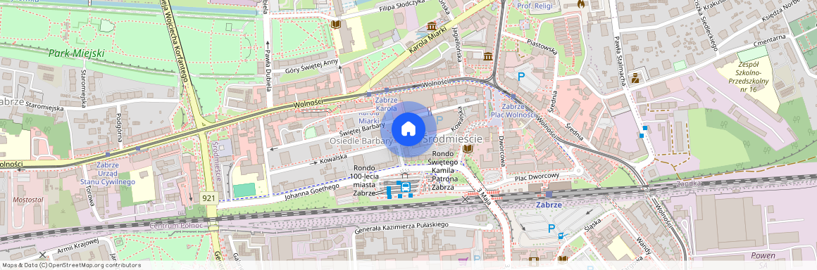 ul.kowalska 8, Śródmieście, Zabrze, śląskie