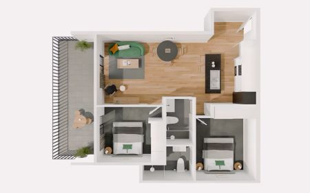 Furnished 2 Bedroom 2 Bathrooms - Photo 5