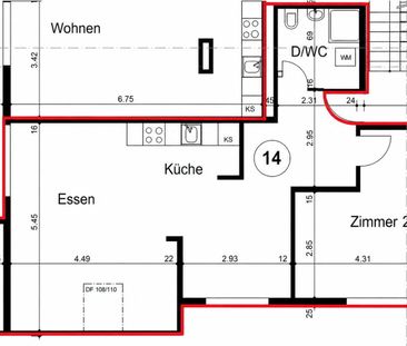 2 Zimmer, 63 m², 3. Stock - Photo 3