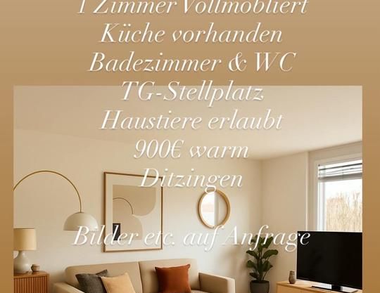 Möbliertes Zimmer in Ditzingen zur Zwischenmiete bis 28. Januar - Foto 1