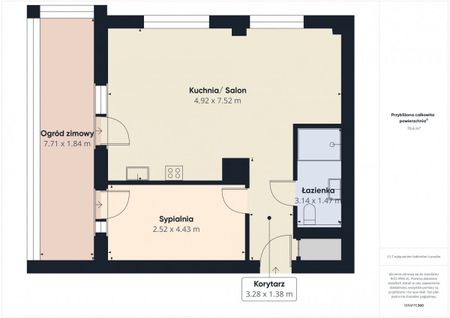 Apartament 2-pokojowy w chmurach 52.88 m² - Фото 3